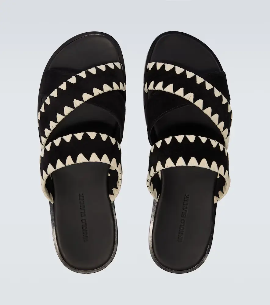 Manolo Blahnik Nello suede sandals | Thumbnail 3