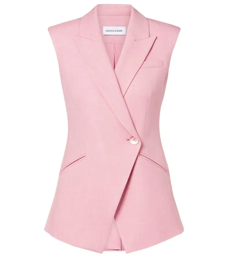 Veronica Beard Double-breasted vest | Image 1 Veronica Beard Double-breasted vest | Image 1