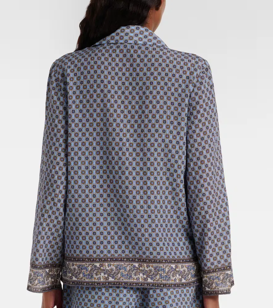 Veronica Beard Eva printed blouse | Thumbnail 4