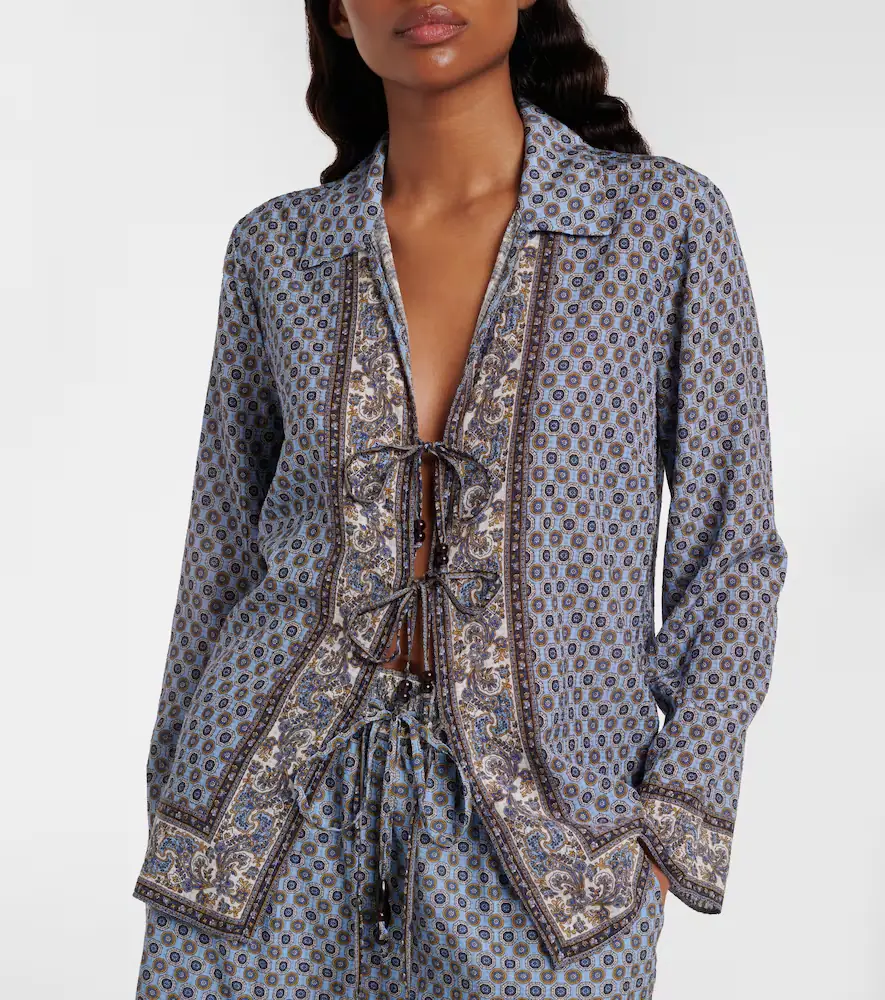Veronica Beard Eva printed blouse | Thumbnail 6