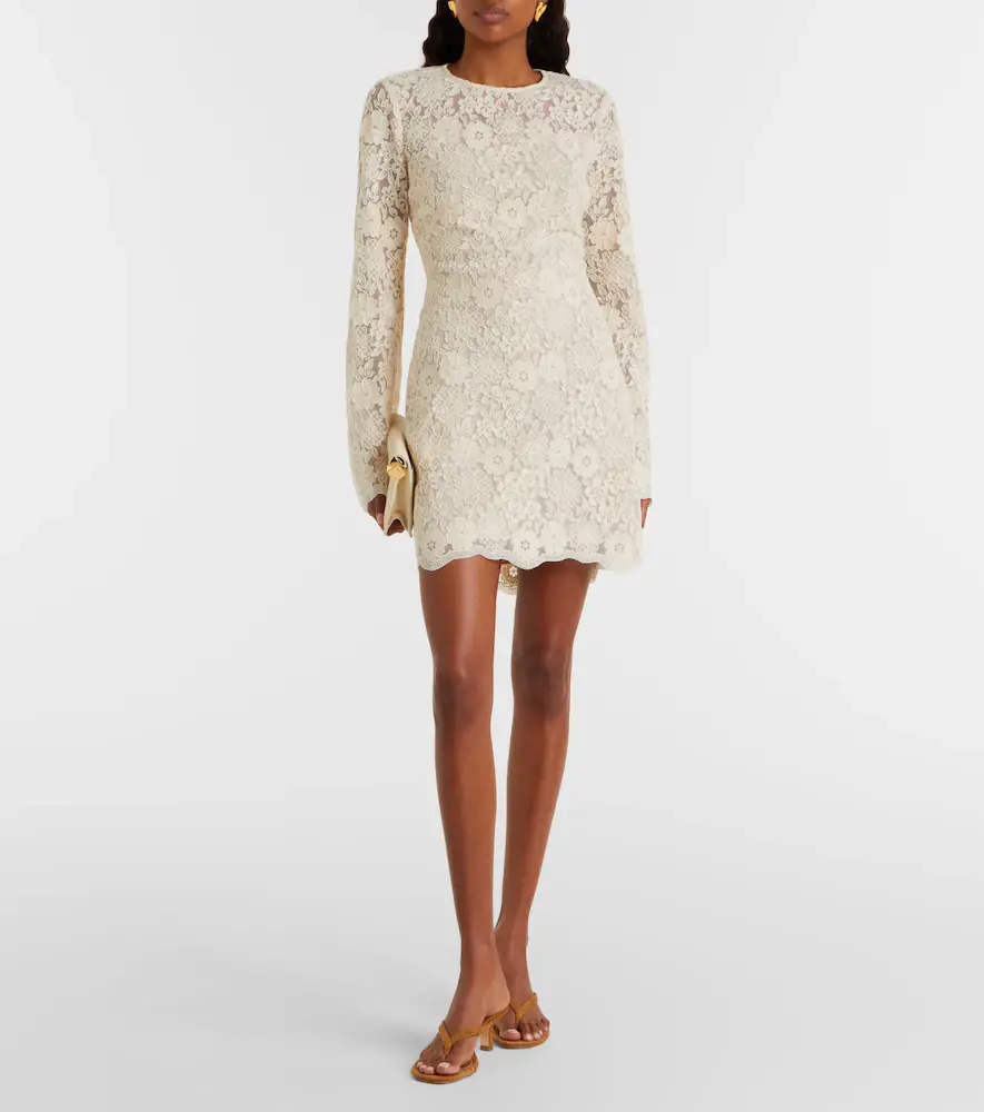 Veronica Beard Teresia embroidered tulle minidress | Thumbnail 3
