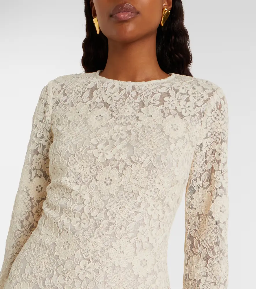 Veronica Beard Teresia embroidered tulle minidress | Thumbnail 4