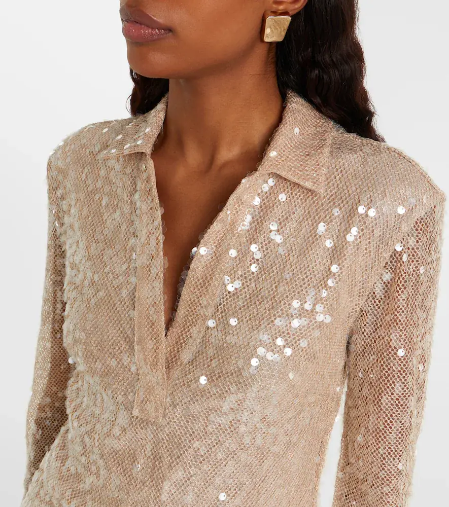 Veronica Beard Meryl sequined blouse | Thumbnail 5