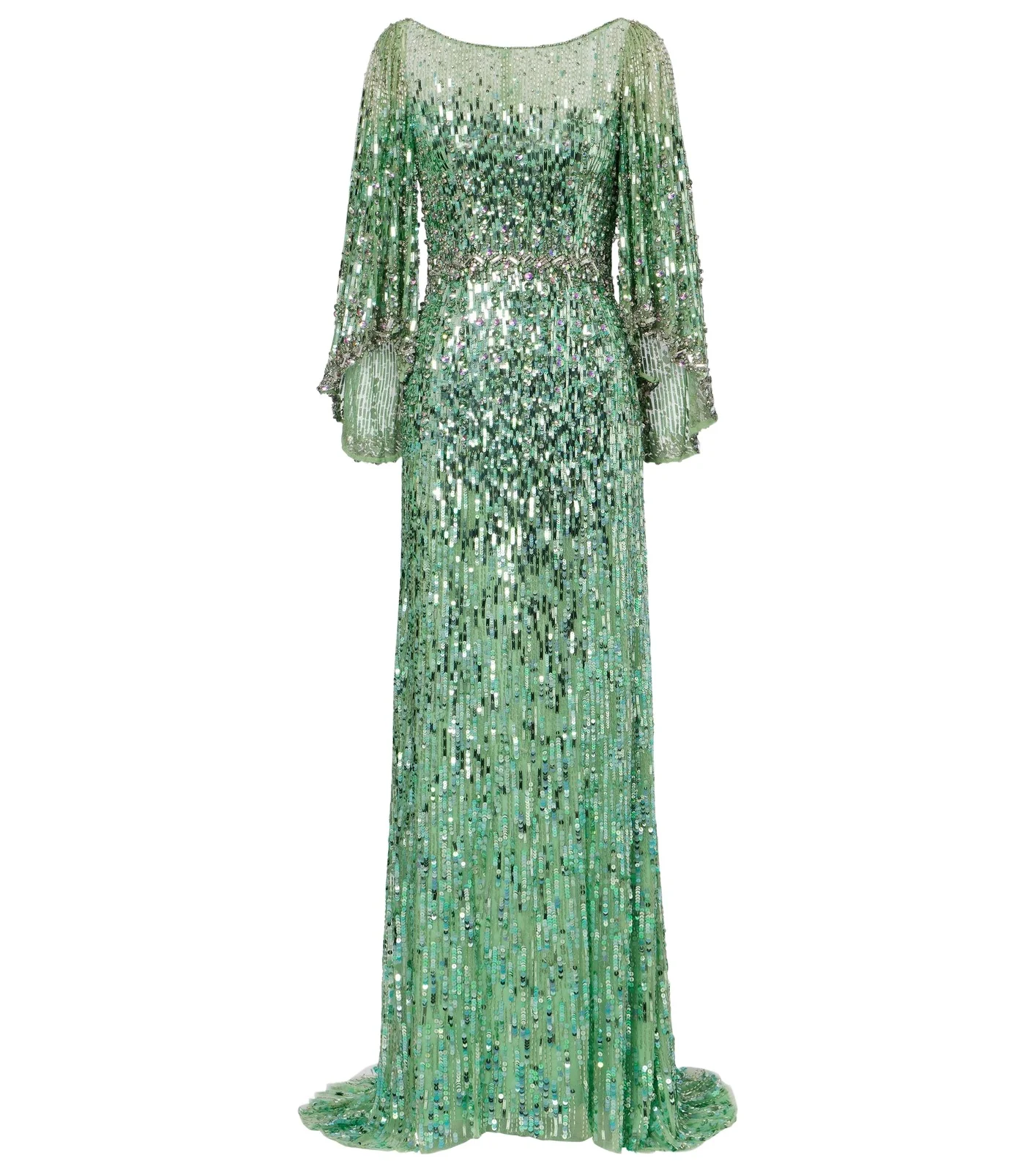 Ines embellished sequined gown