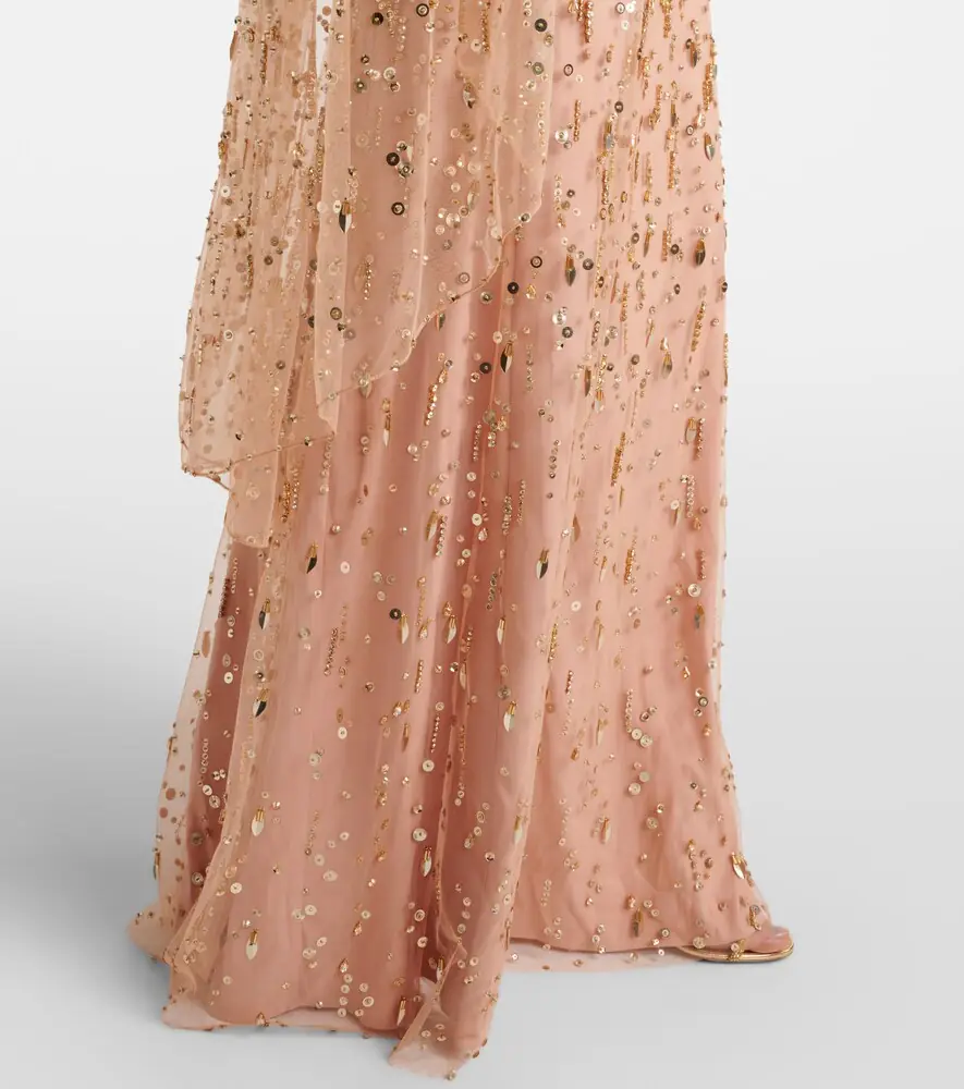 Jenny Packham Hestia embellished caped gown | Thumbnail 5 Jenny Packham Hestia embellished caped gown | Thumbnail 5