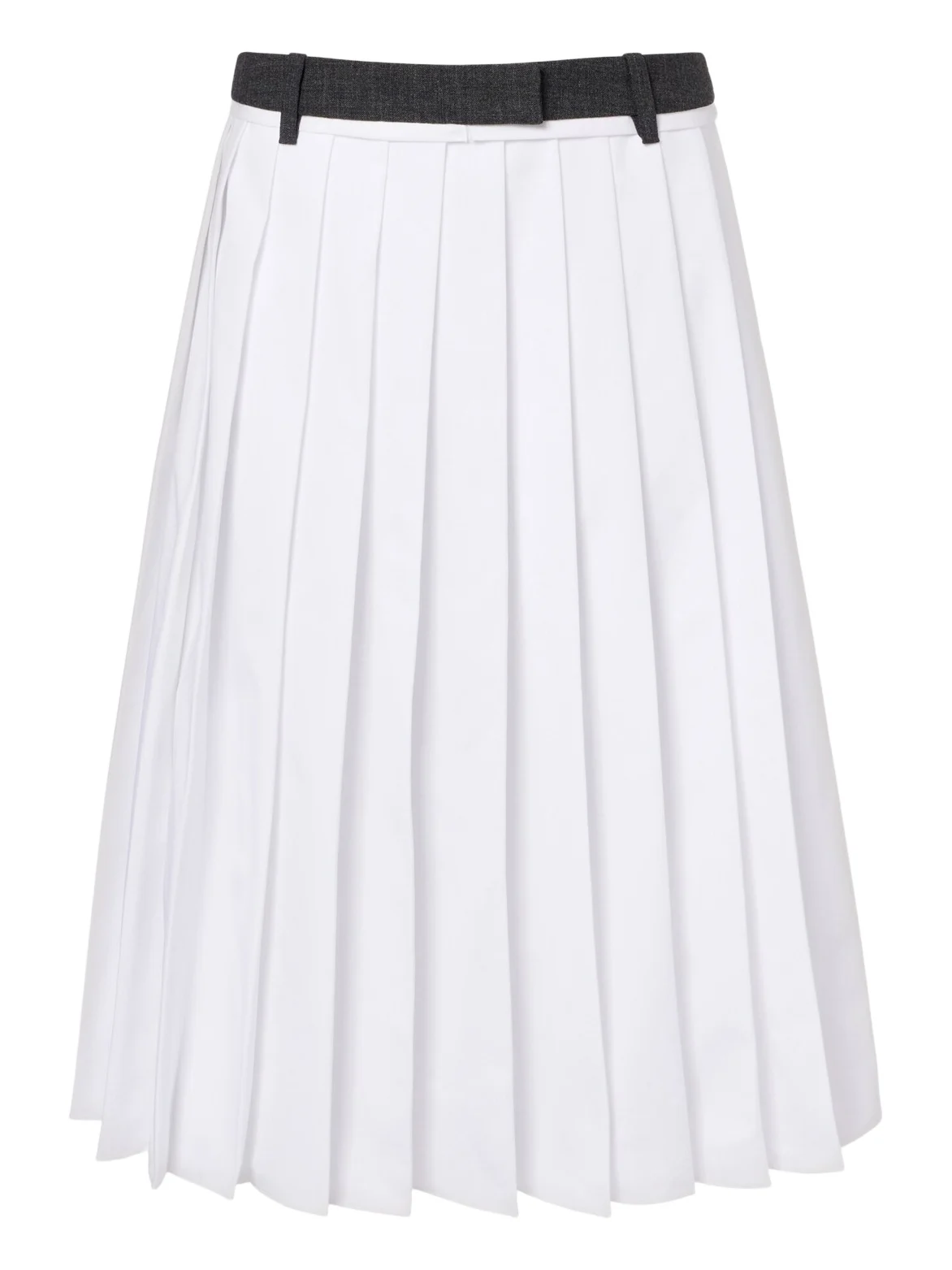 Pleated cotton midi skirt Pleated cotton midi skirt