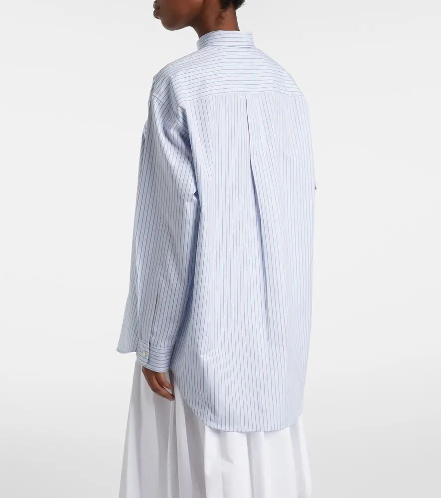 Prada Chevron striped oversized cotton shirt | Thumbnail 3 Prada Chevron striped oversized cotton shirt | Thumbnail 3