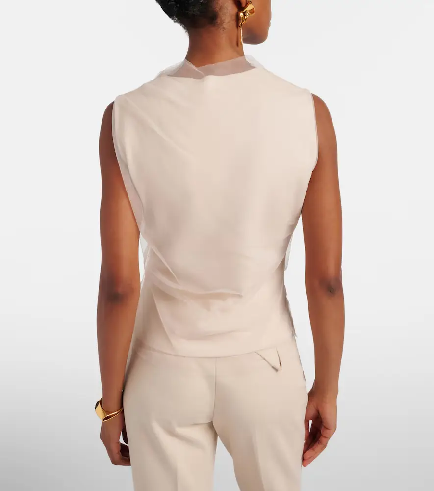 Dorothee Schumacher Draped tulle top | Thumbnail 3