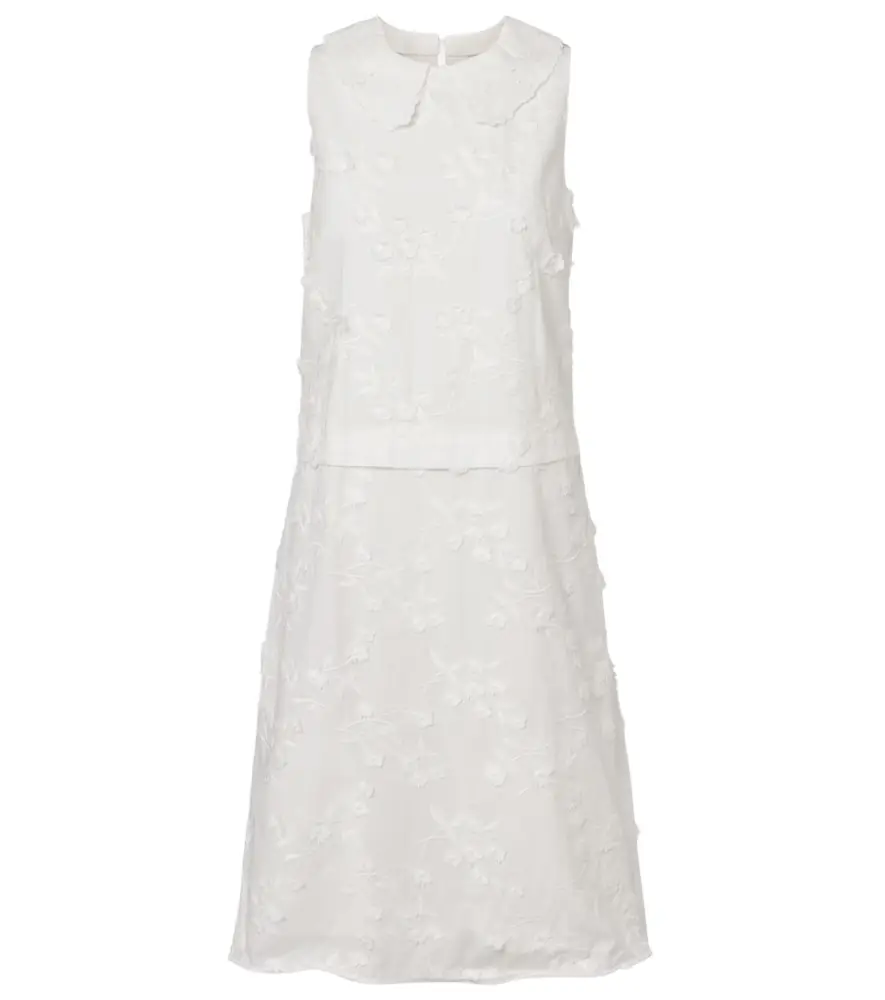 Light Volumes cotton fil coupé midi dress