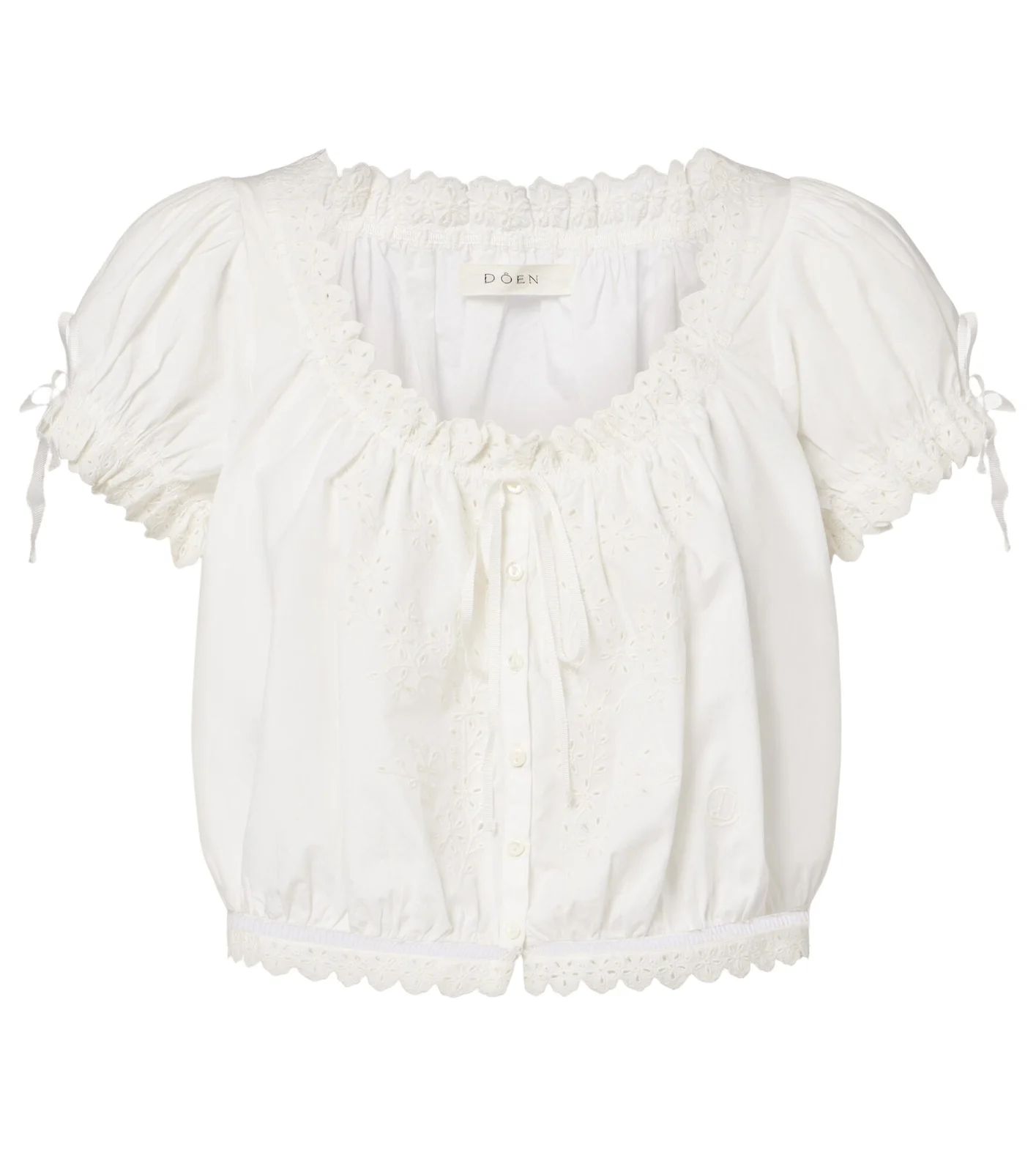 Nera embroidered cotton top Nera embroidered cotton top