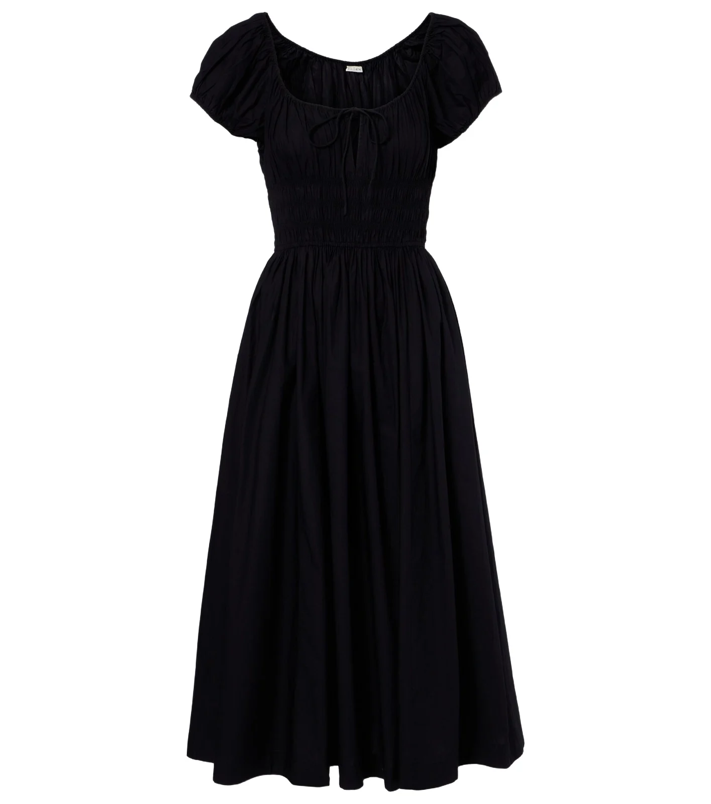 Quinn gathered cotton midi dress
