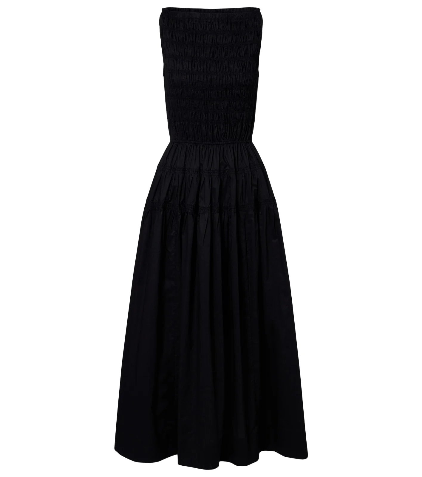 Melie cotton poplin midi dress