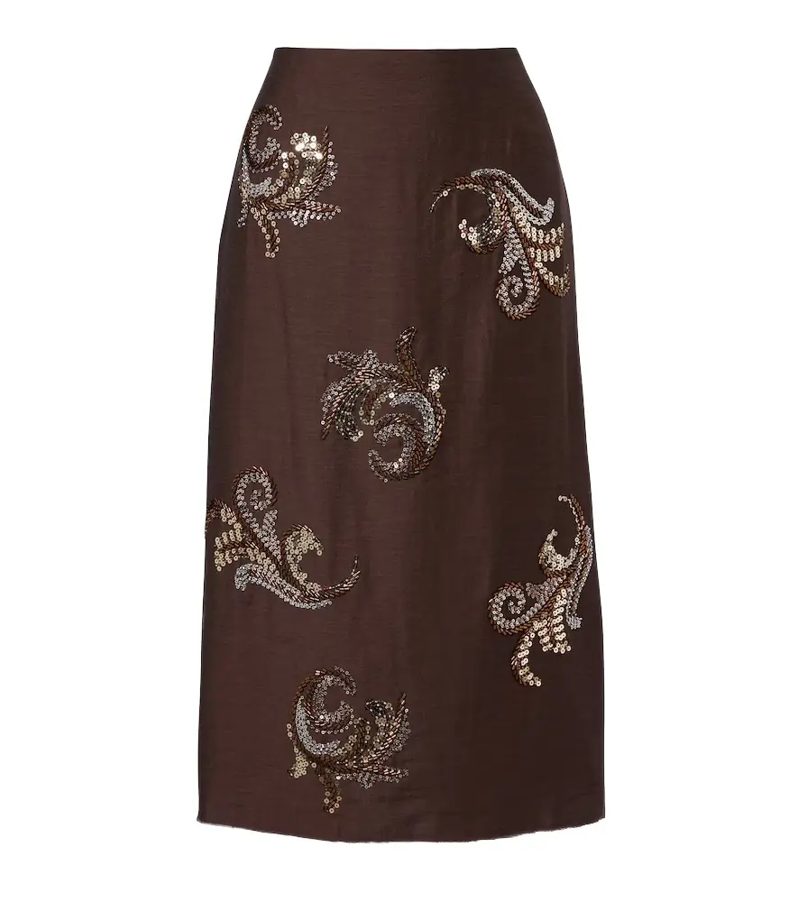 Xu Zhi Sequined midi skirt | Image 1 Xu Zhi Sequined midi skirt | Image 1