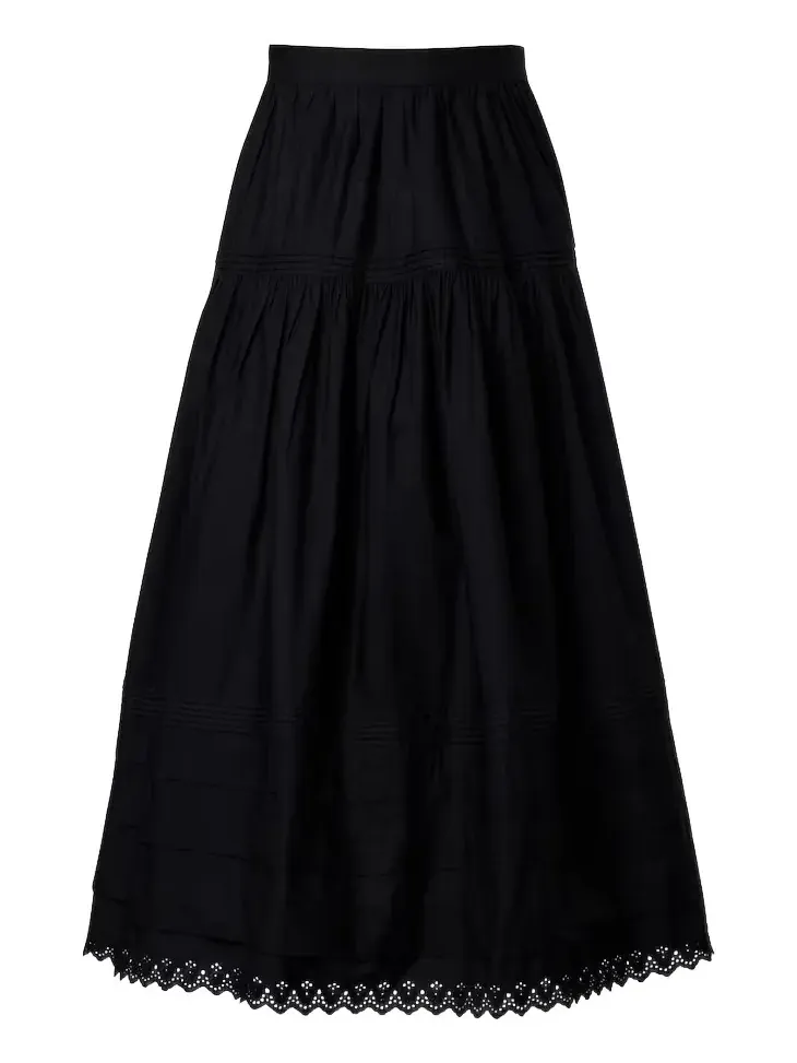 Dôen Sebastiane cotton poplin midi skirt Dôen Sebastiane cotton poplin midi skirt