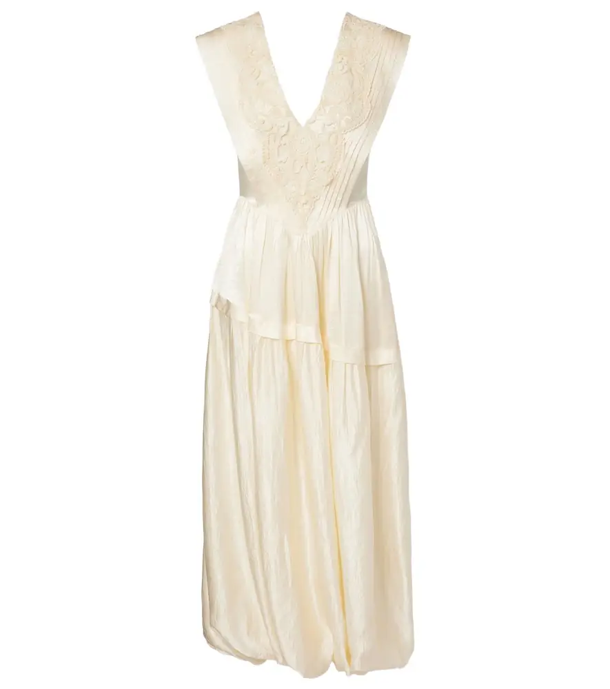 Xu Zhi Lace-trimmed maxi dress | Image 1 Xu Zhi Lace-trimmed maxi dress | Image 1