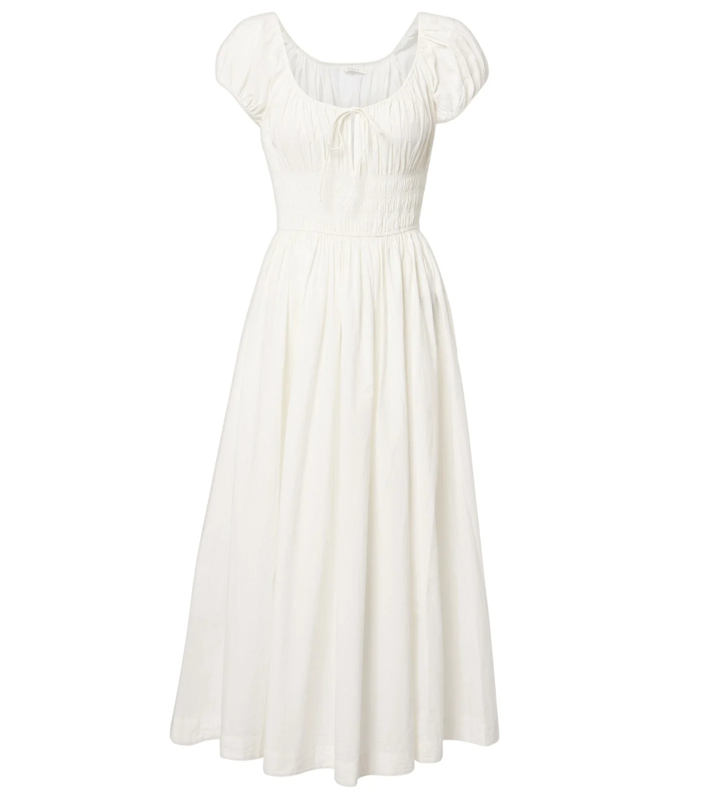 Quinn smocked cotton poplin midi dress Quinn smocked cotton poplin midi dress