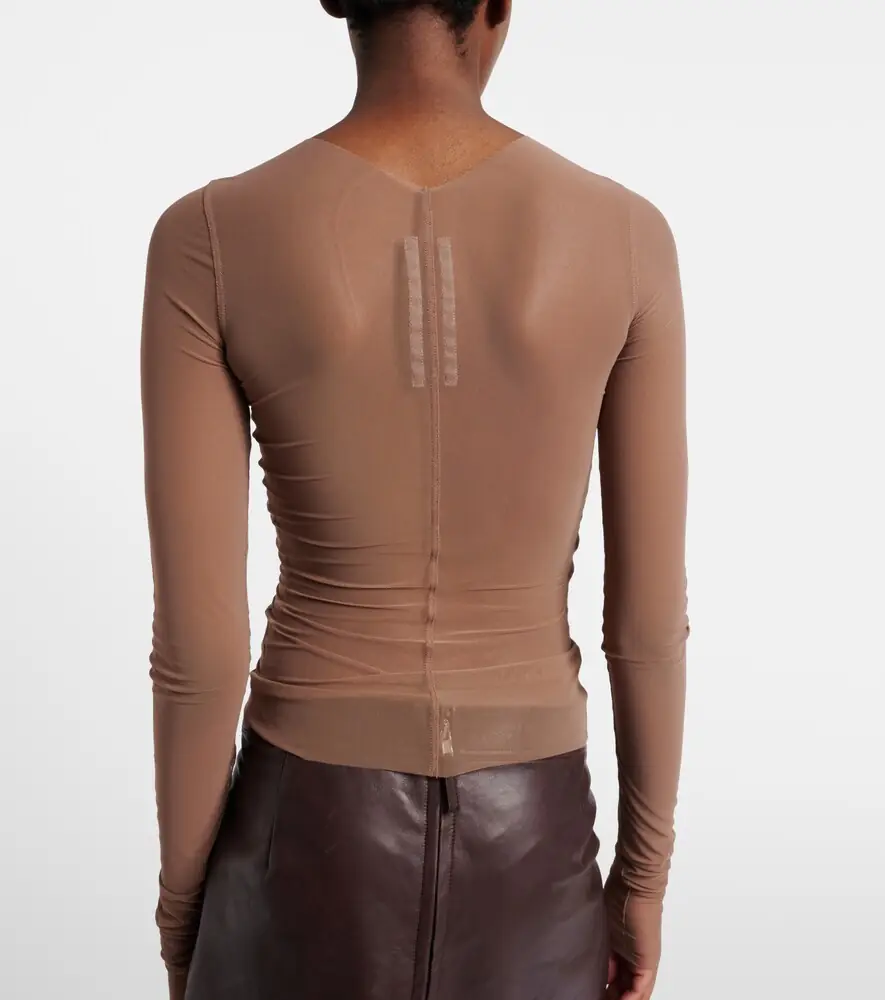 Rick Owens Temple sheer tulle top | Thumbnail 3 Rick Owens Temple sheer tulle top | Thumbnail 3