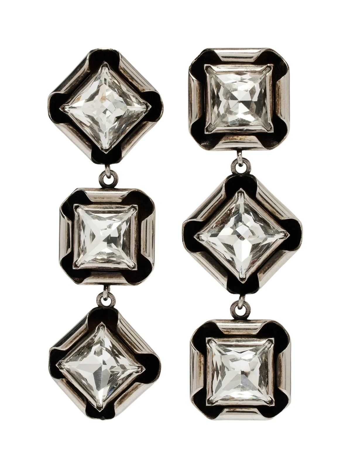 Crystal-embellished drop earrings Crystal-embellished drop earrings