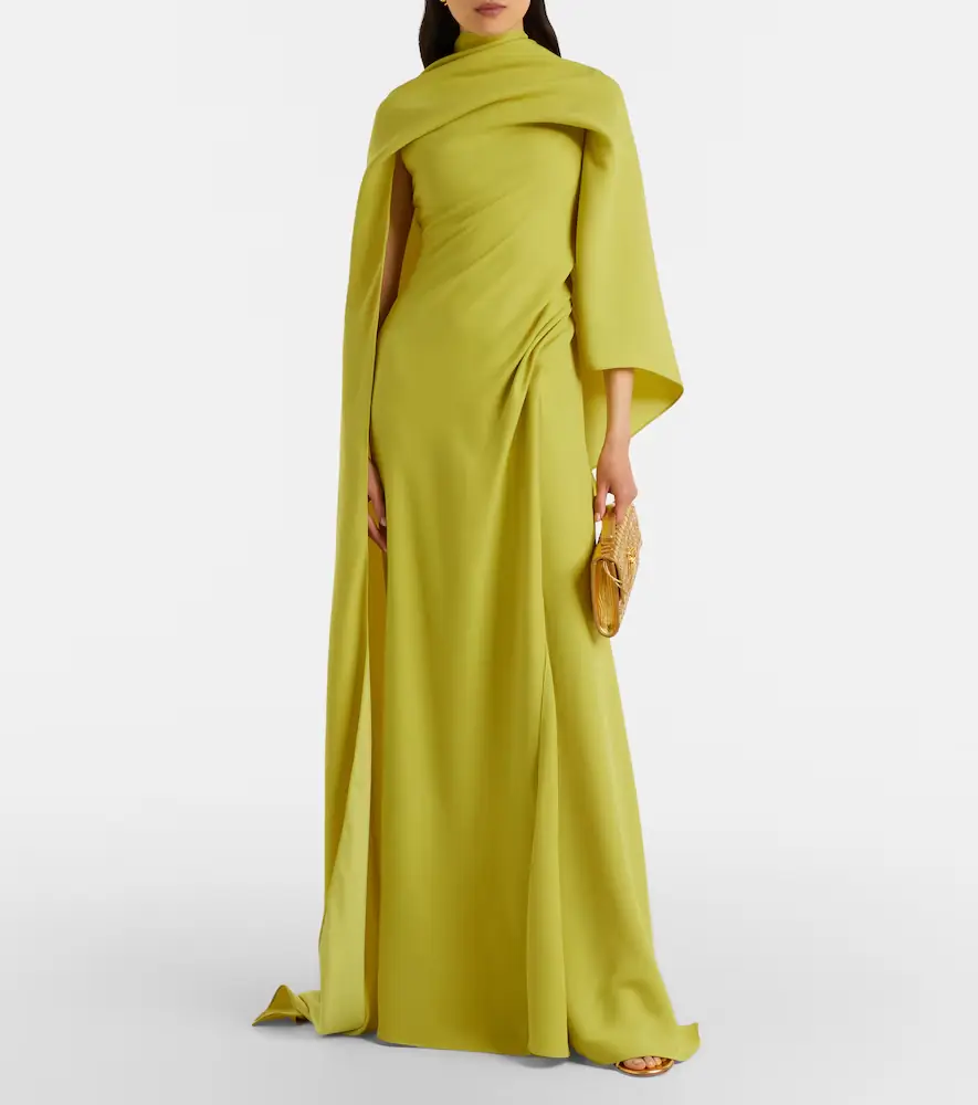 Marmar Halim Caped draped gown | Thumbnail 2