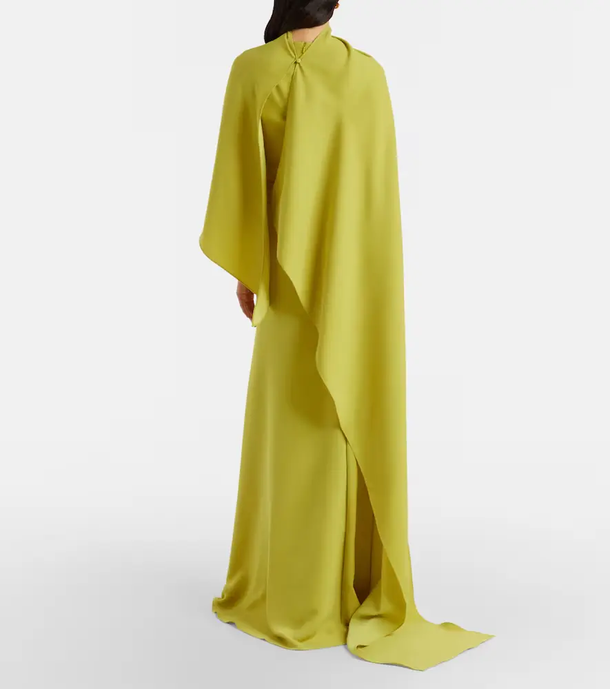 Marmar Halim Caped draped gown | Thumbnail 4