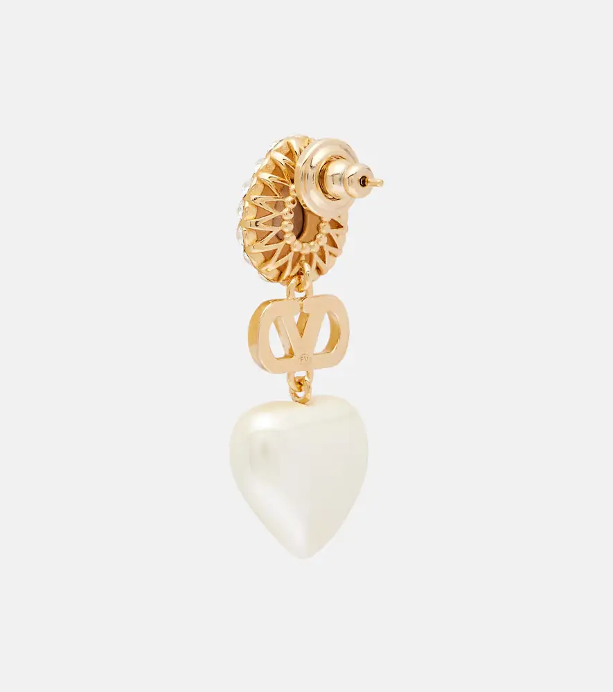 Valentino Garavani VLogo embellished drop earrings | Thumbnail 2 Valentino Garavani VLogo embellished drop earrings | Thumbnail 2
