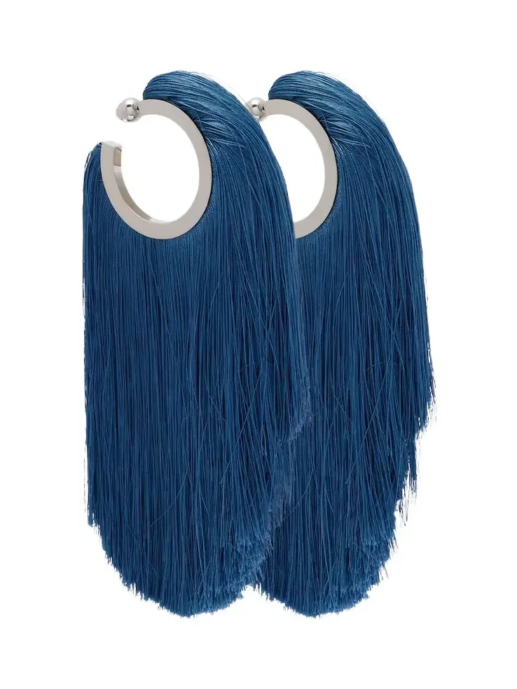 Alaïa Fringed hoop earrings Alaïa Fringed hoop earrings