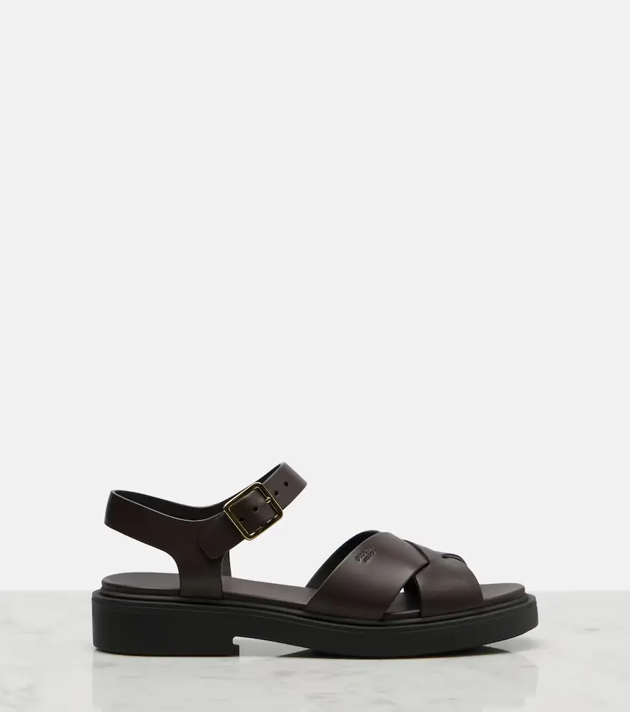 Prada Leather platform sandals | Thumbnail 3 Prada Leather platform sandals | Thumbnail 3