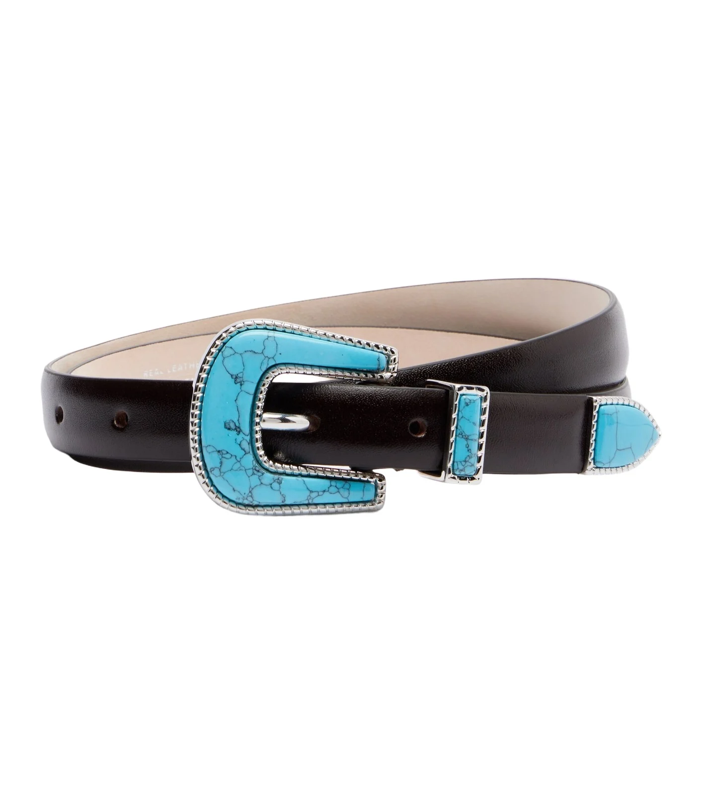 Travertine leather belt Travertine leather belt
