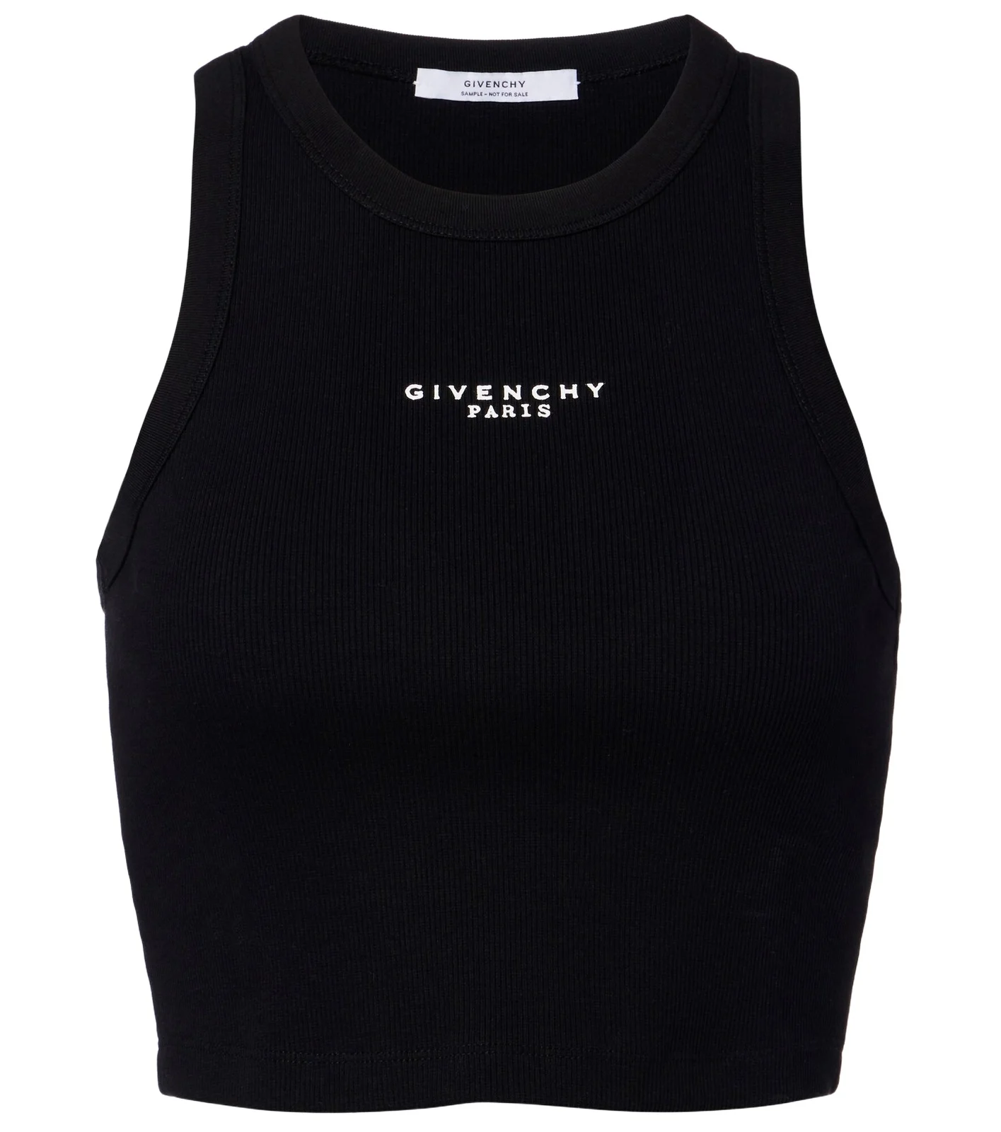 Givenchy Cropped logo cotton tank top