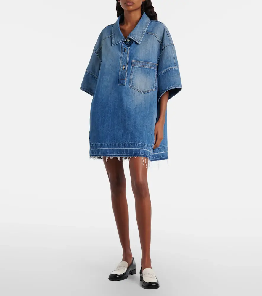 Givenchy Oversized polo denim minidress | Thumbnail 6