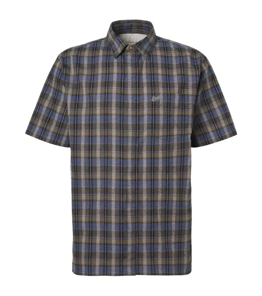 ERL Checked cotton-blend shirt