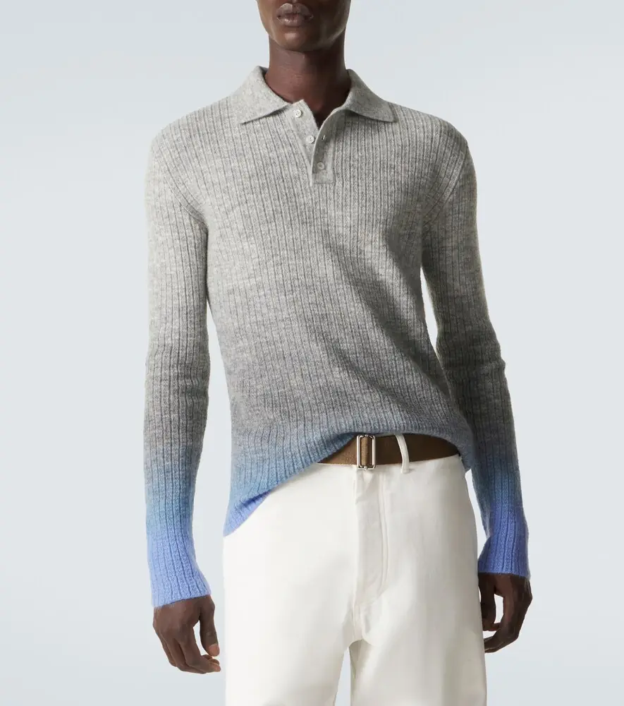 ERL Gradient mohair-blend polo sweater | Thumbnail 3 ERL Gradient mohair-blend polo sweater | Thumbnail 3