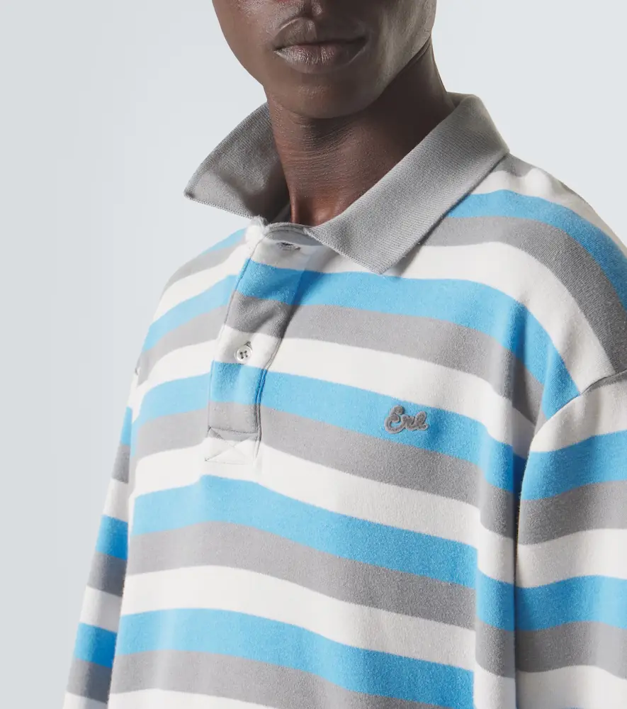 ERL Striped cotton polo shirt | Thumbnail 2