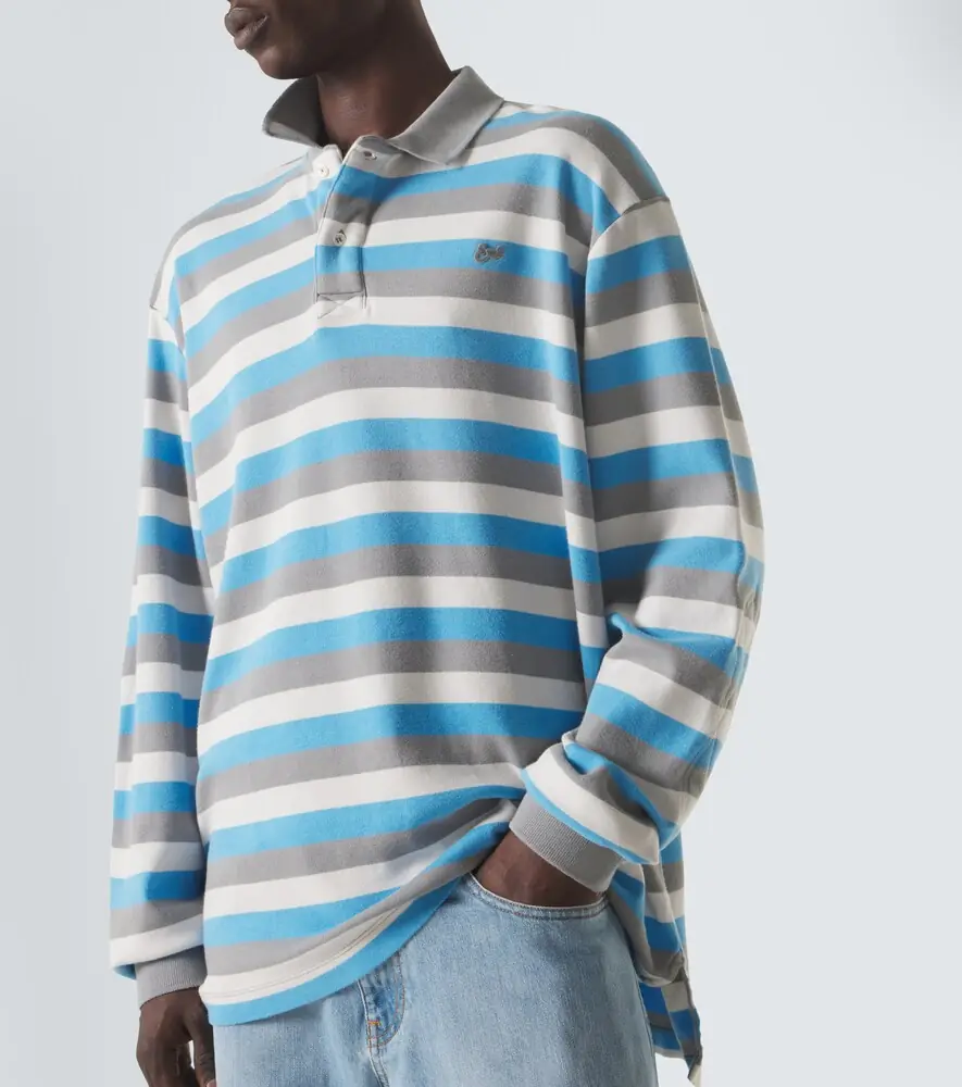 ERL Striped cotton polo shirt | Thumbnail 4