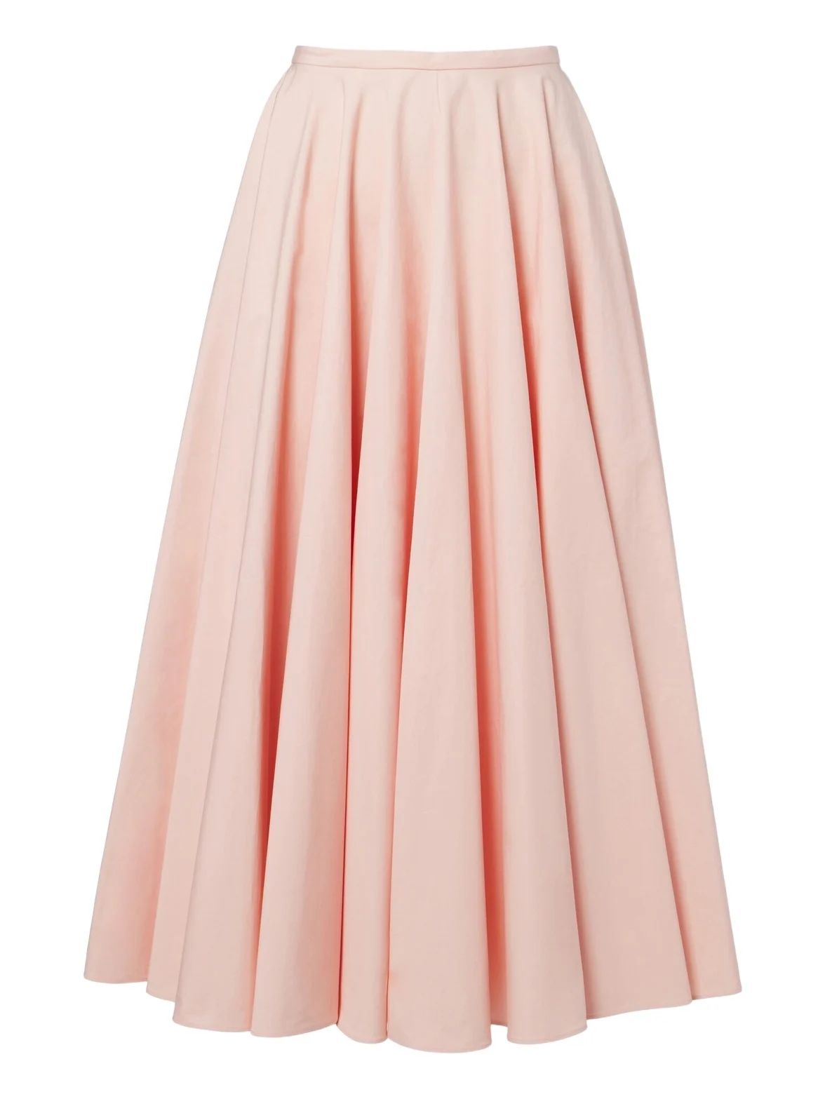 Cotton midi skirt