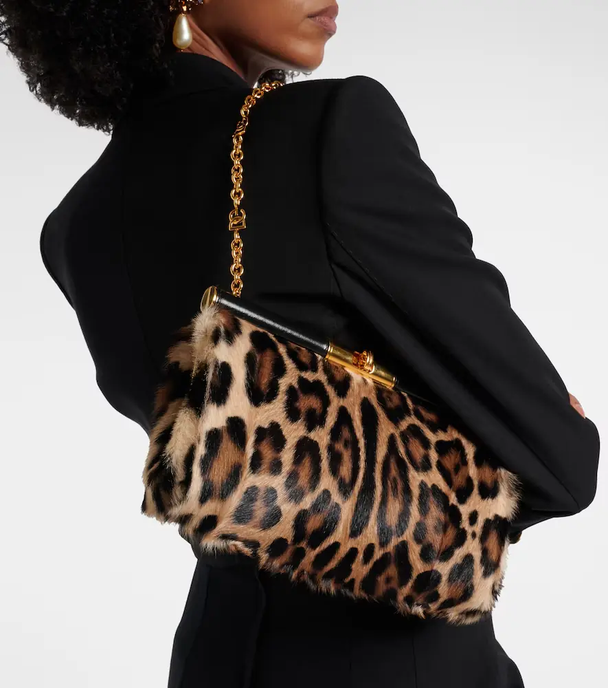 Dolce & Gabbana Marlene Large calf hair shoulder bag | Thumbnail 6