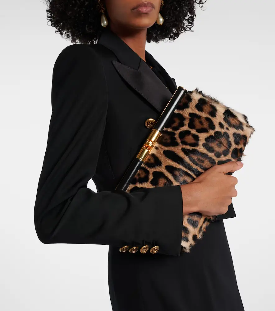 Dolce & Gabbana Marlene Large calf hair shoulder bag | Thumbnail 7