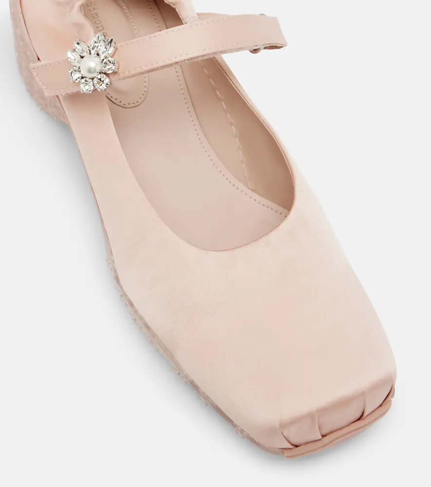 Simone Rocha Ballet Runner crystal-embellished satin pumps | Thumbnail 4 Simone Rocha Ballet Runner crystal-embellished satin pumps | Thumbnail 4