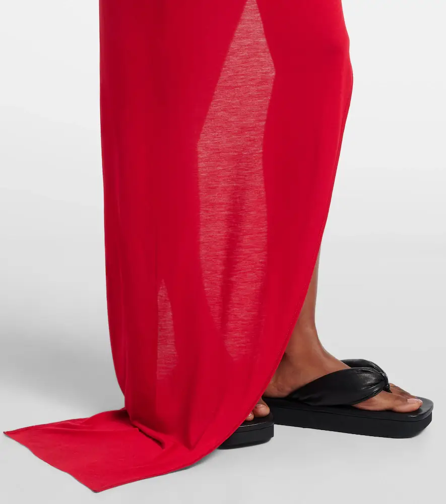 Rick Owens Aaliyah one-shoulder sheer gown | Thumbnail 3