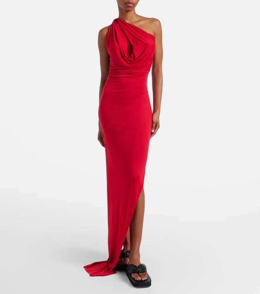 Rick Owens Aaliyah one-shoulder sheer gown | Thumbnail 5
