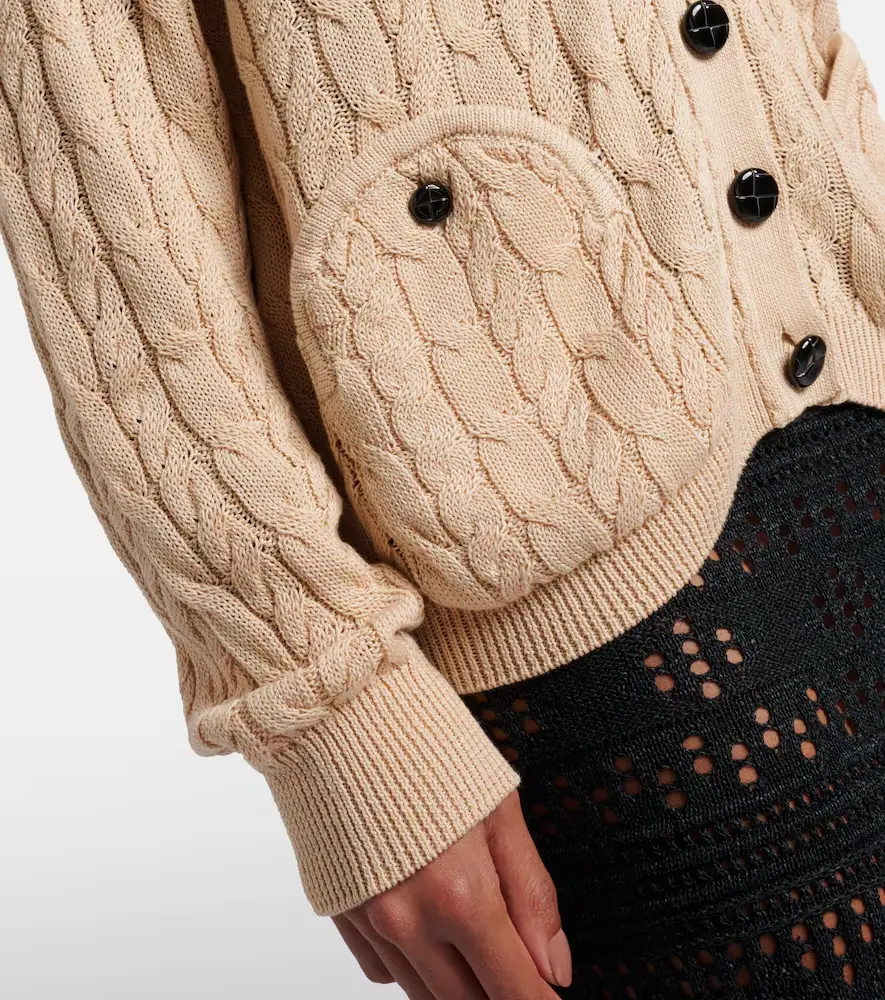 Blazé Milano Blazé Milano Ket cable-knit cotton cardigan | Thumbnail 4 Blazé Milano Blazé Milano Ket cable-knit cotton cardigan | Thumbnail 4