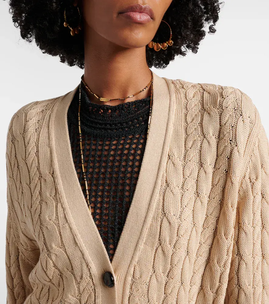 Blazé Milano Blazé Milano Ket cable-knit cotton cardigan | Thumbnail 5 Blazé Milano Blazé Milano Ket cable-knit cotton cardigan | Thumbnail 5
