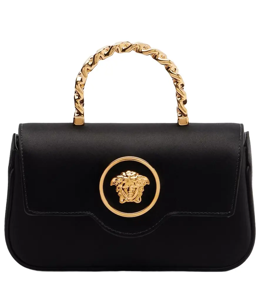 Versace La Medusa Mini satin top-handle bag | Image 1 Versace La Medusa Mini satin top-handle bag | Image 1