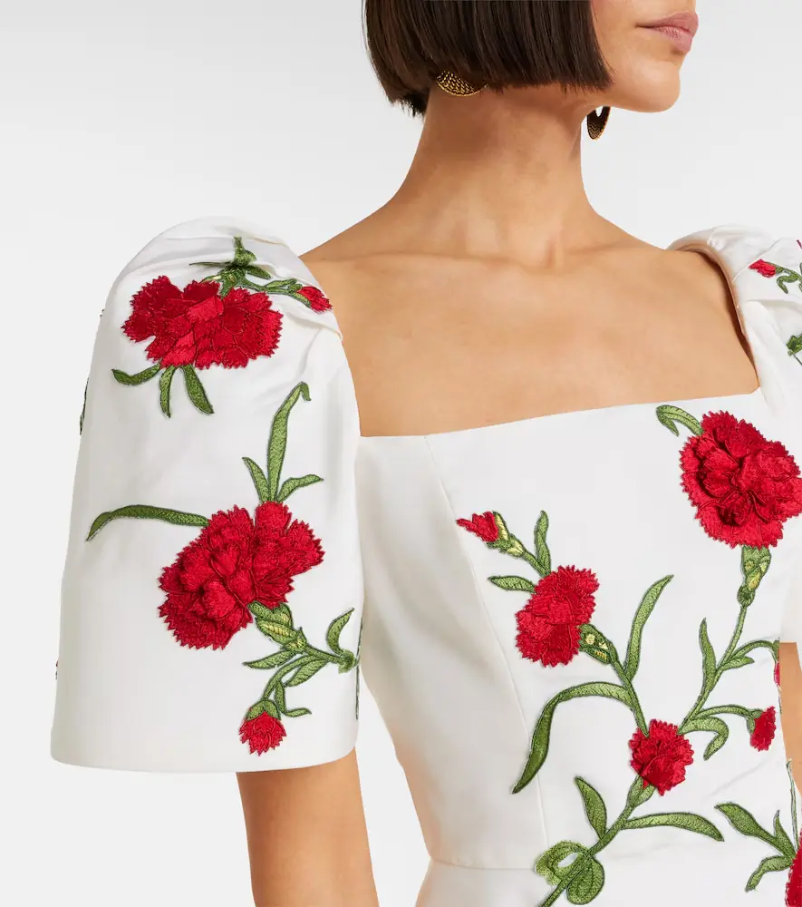Carolina Herrera Floral silk minidress | Thumbnail 2