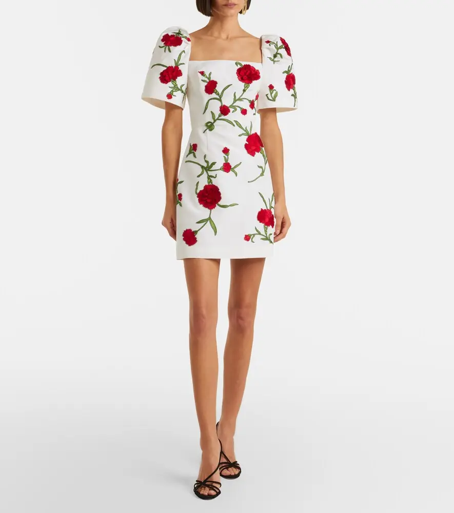 Carolina Herrera Floral silk minidress | Thumbnail 4