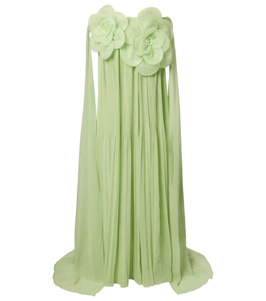 Leo Lin Jaclyn floral-appliqué bustier gown | Image 1 Leo Lin Jaclyn floral-appliqué bustier gown | Image 1
