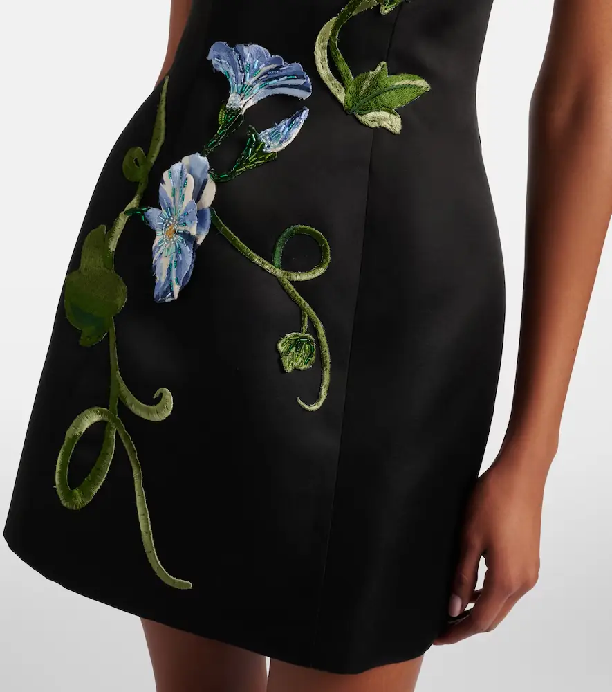 Leo Lin Zaria floral-appliqué bustier dress | Thumbnail 4