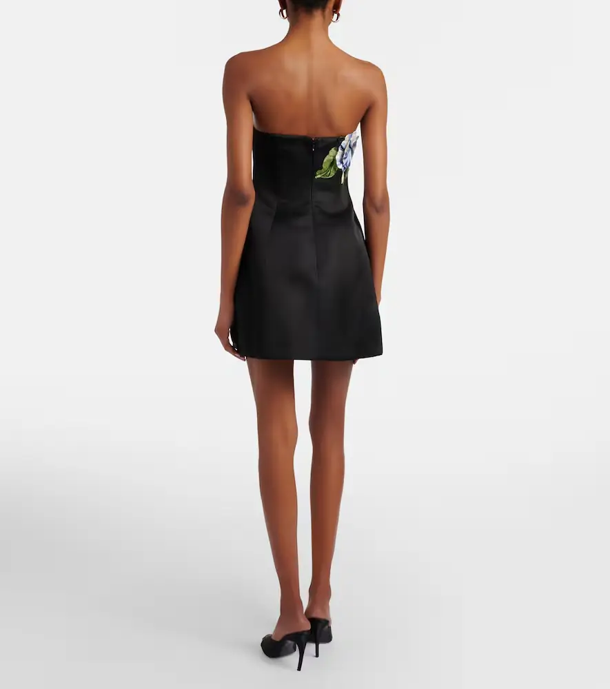 Leo Lin Zaria floral-appliqué bustier dress | Thumbnail 5