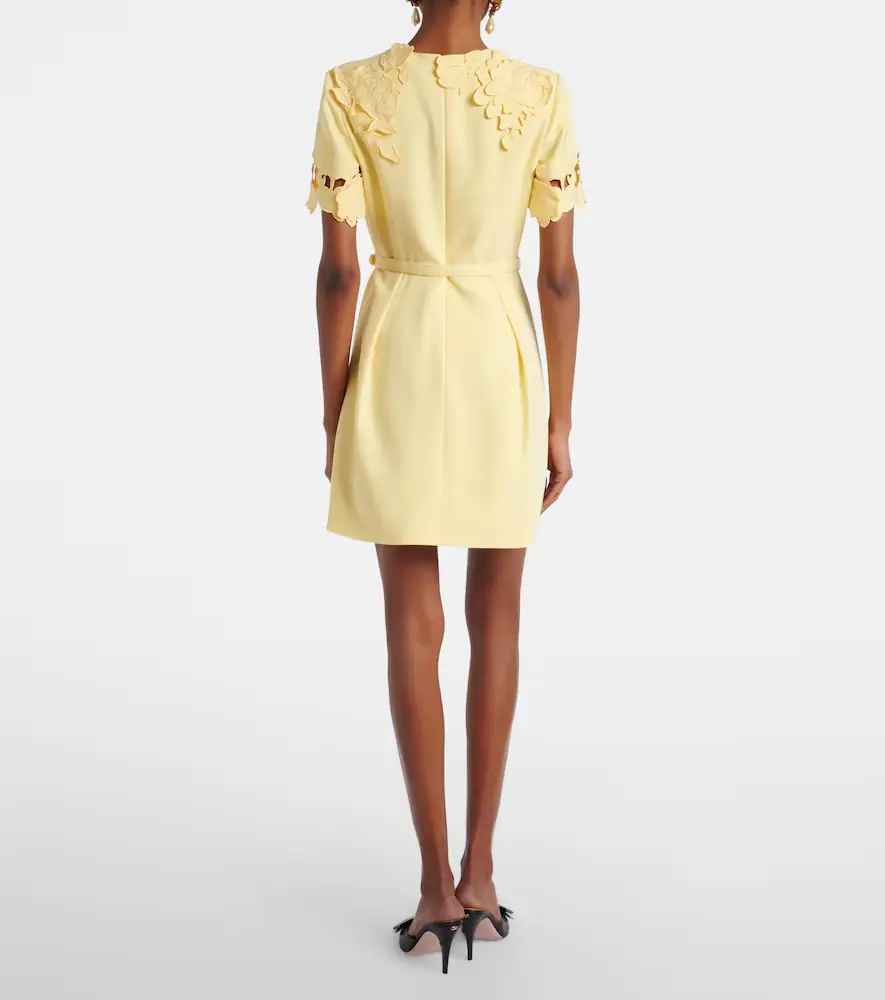 Leo Lin Aurelie belted floral-appliqué minidress | Thumbnail 5 Leo Lin Aurelie belted floral-appliqué minidress | Thumbnail 5