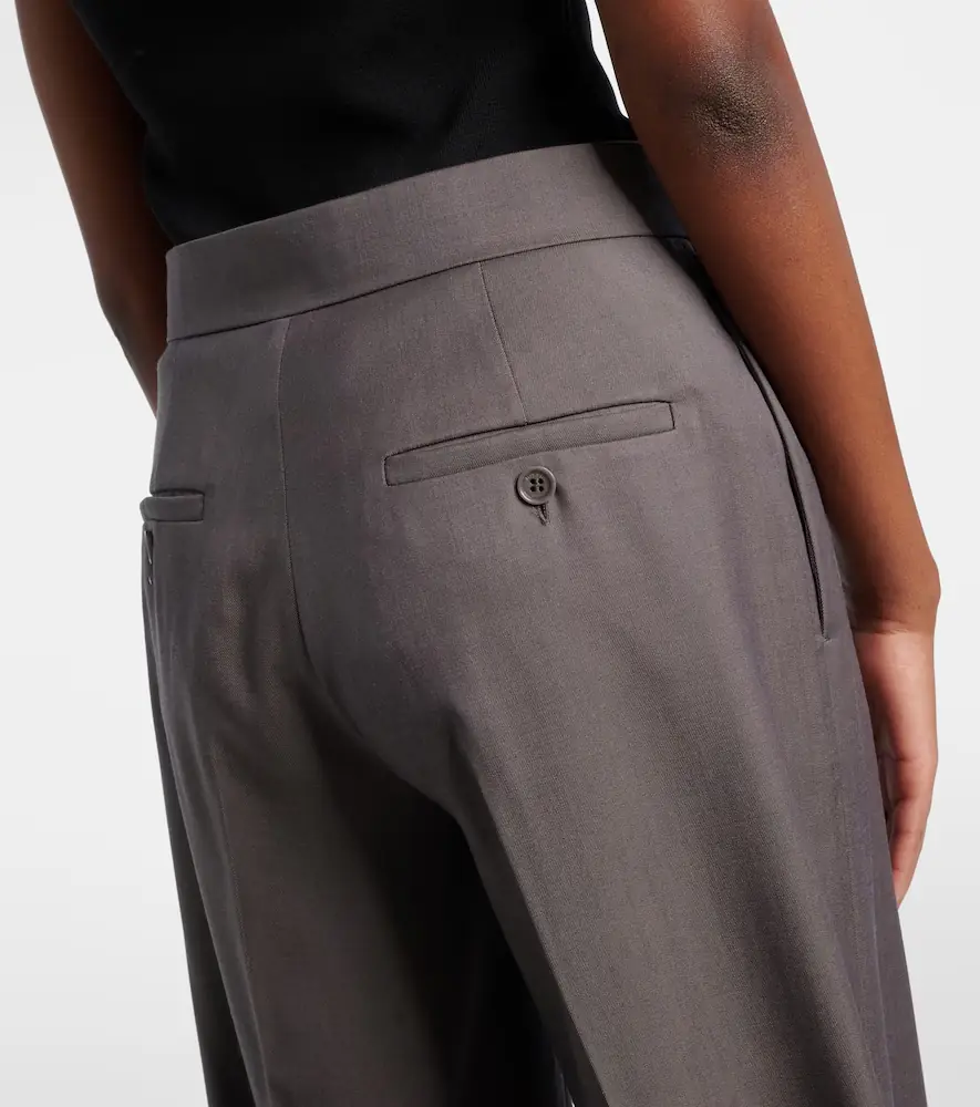 Max Mara Serio virgin wool wide-leg pants | Thumbnail 4 Max Mara Serio virgin wool wide-leg pants | Thumbnail 4